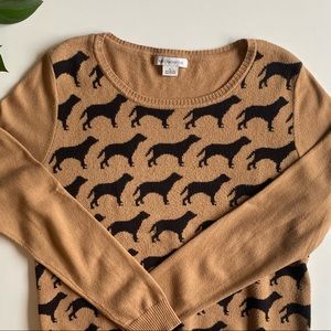 Camel Colored Patterned Sweater